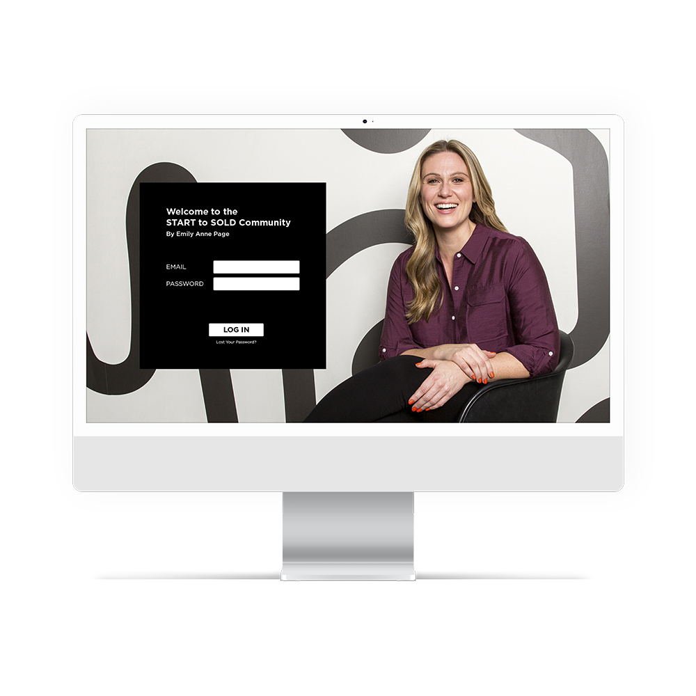 STS_Dashabord Log-in for START to SOLD Course_Mac_White